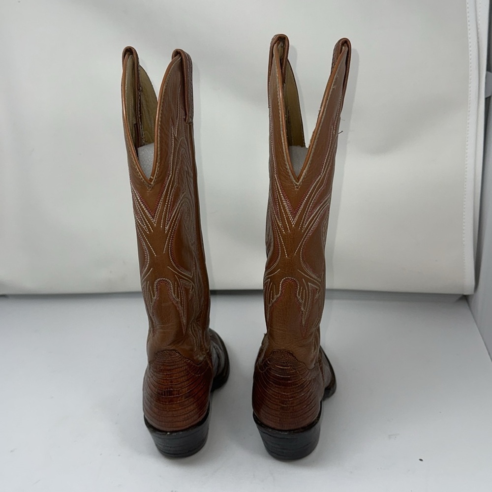 Lizard skin cowboy boots size 4 1/2 B - Picture 4 of 9